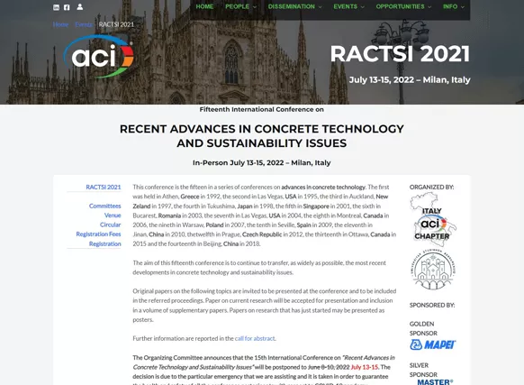 RECENT ADVANCES IN CONCRETE TECHNOLOGY AND SUSTAINABILITY ISSUES