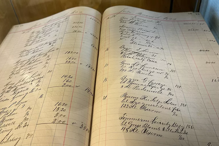 Ordrebok fra 1898