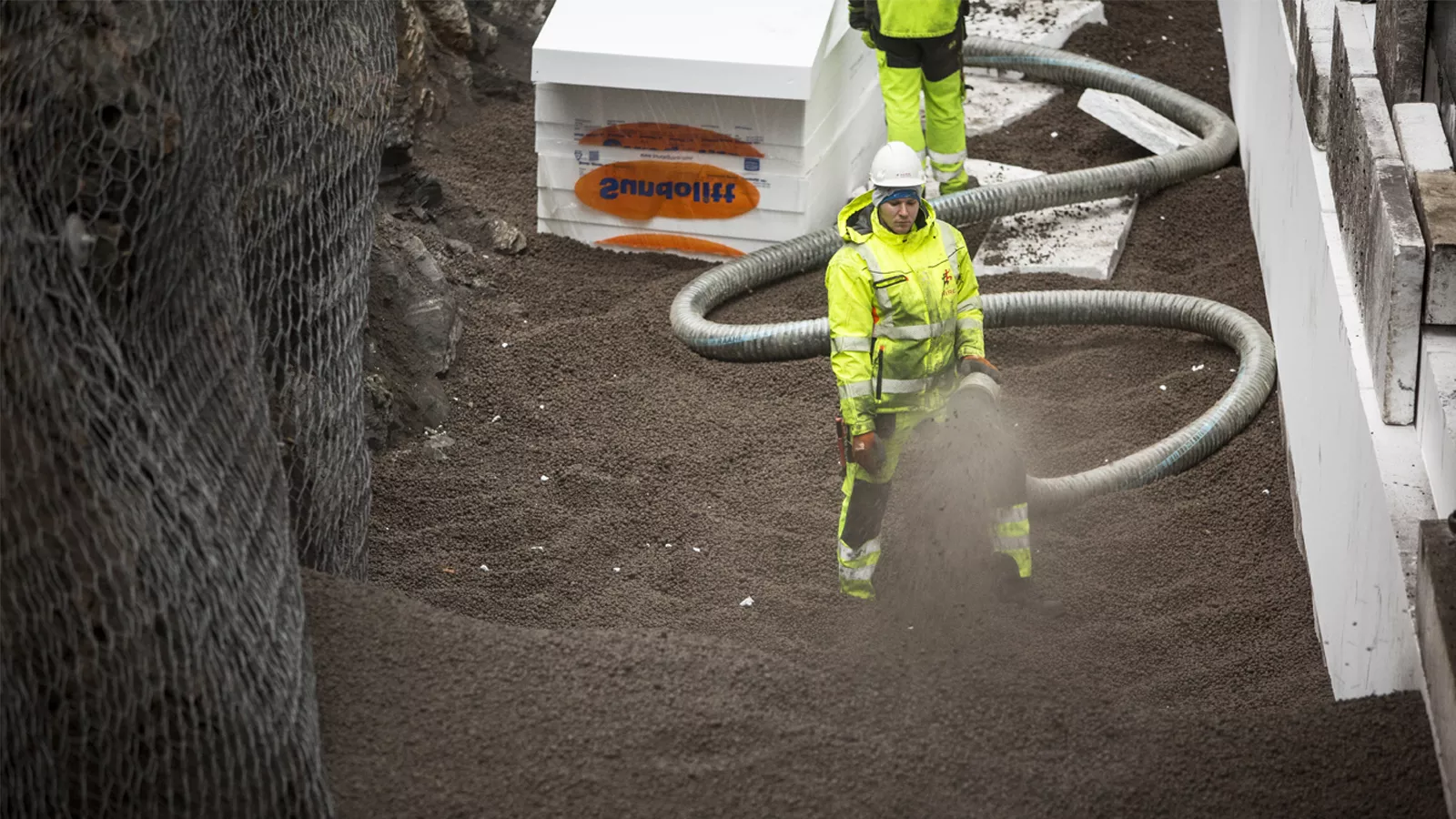 Drøbaksbadet bygges på Leca-kuler