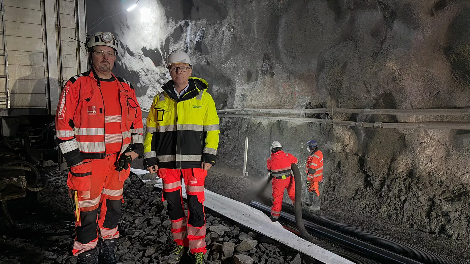 Svein Olav Barikmo fra Leca og Thomas Storlien fra Veidekke