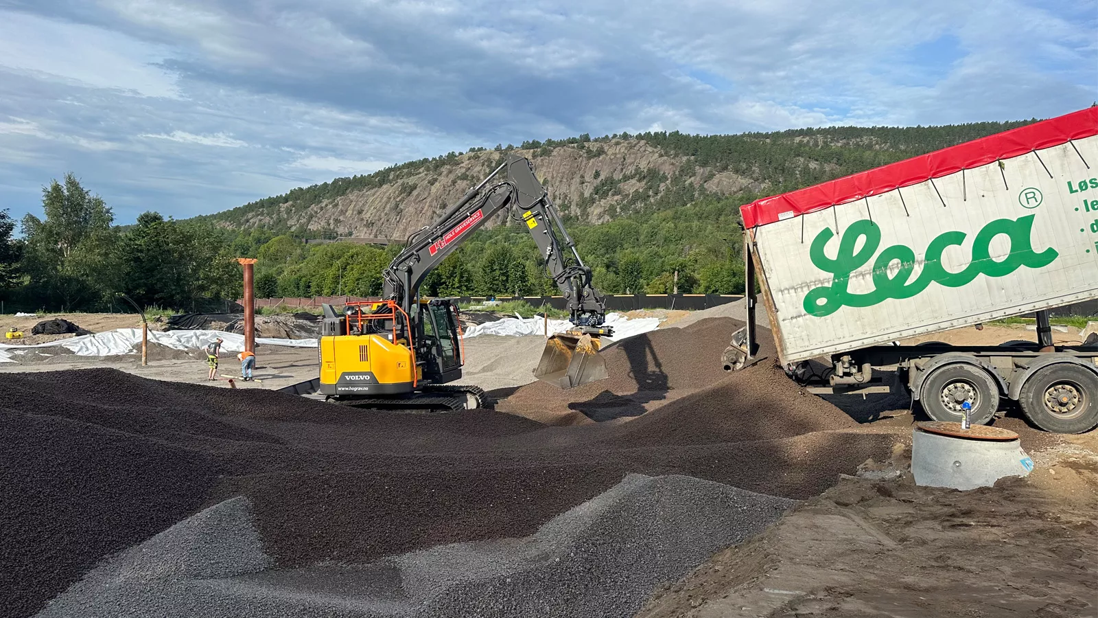 Leca® Lettklinker som kompensert fundamentering under Tofte Brannstasjon