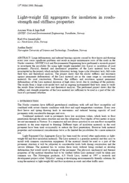 Expanded clay lightweight aggregates for geotechnical applications