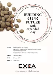 Lightweight fill and thermal insulation products for civil engineering applicatations EXCA