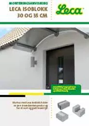 Leca Isoblokk Monteringsanvisning Brosjyre