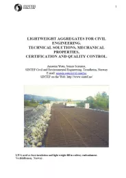Lightweightaggregates for civil engineering