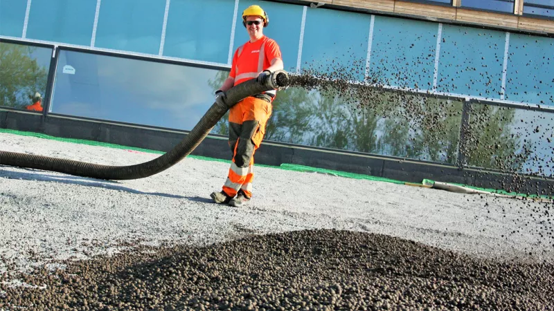 Den nye idrettshallen på Saupstad i Trondheim har et spenn på over 50 meter