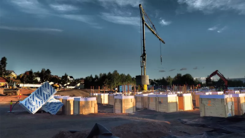 1 - Hogsnes helsehus er Tønsbergs største byggekontrakt gjennom tidene. Leca er selvsagt med