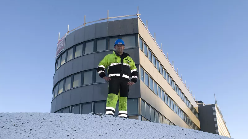 1 - Totalt er det brukt 10.000 m3 Leca Lettklinker i grunnarbeidene