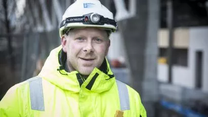 Arbeidsleder Stefan Winsnes i HENT entreprenør