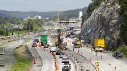 Den svenske motorveien E45 er svært trafikkert og hadde stort behov for stabilitetssikring