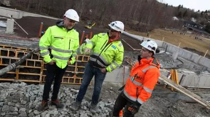 F.v.Frank Nornberg (Leca), Rune Hoven (Hent) og Torstein Halle (Br. Halle)