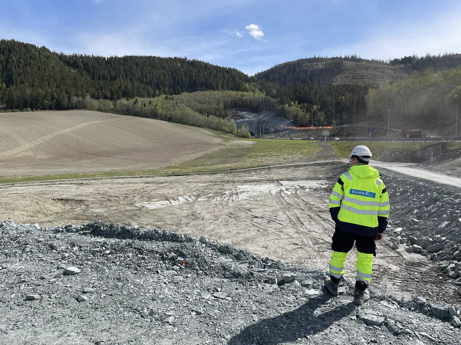 Rambøll har gjort flere undersøkelser på strekningen Ranheim-Værnes. Her fra området før Væretunnelen. 